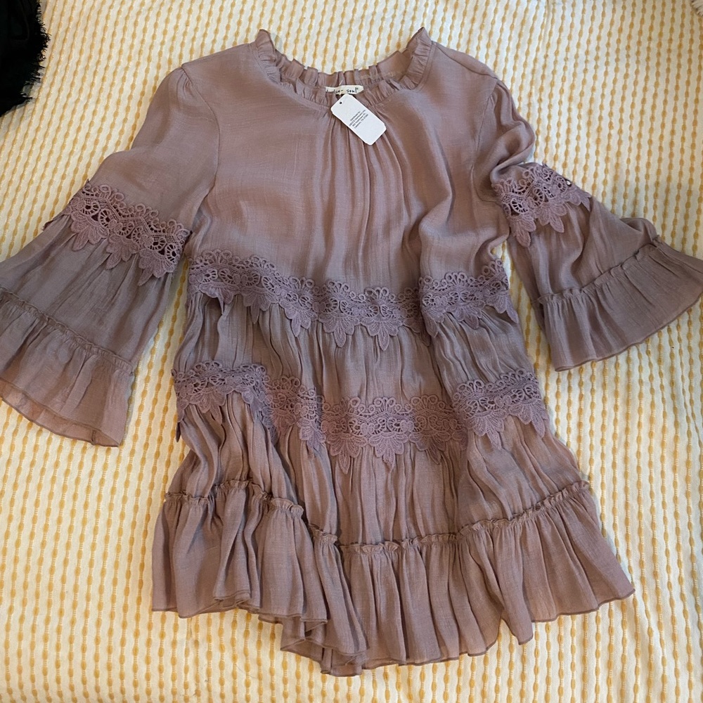 NWT mini bell sleeve dress